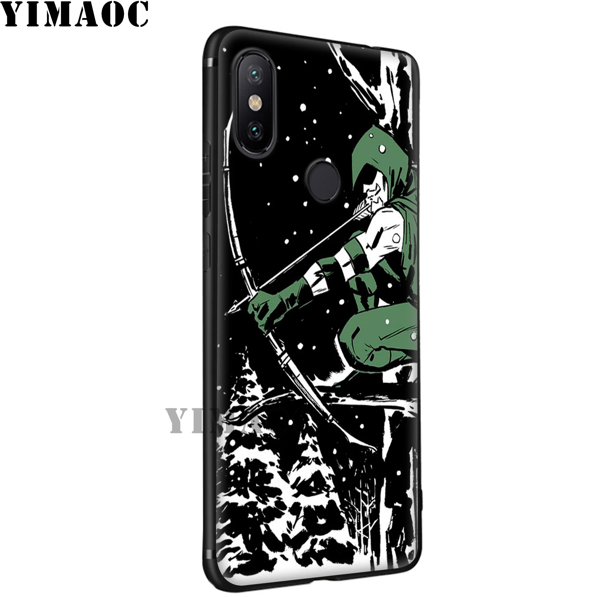 YIMAOC Green Arrow Tv Shows Soft Case for Xiaomi Mi 9T 9 8 Se 6 MAX 3 A1 A2 Lite MiA1 MiA2 CC9E CC9 6X 5X POCOPHONE F1 |
