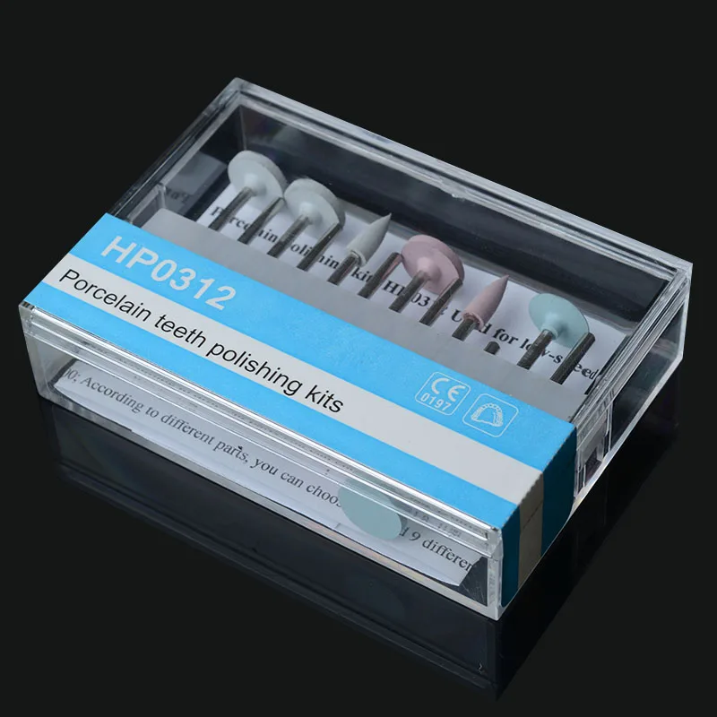 1 упаковка HP0312 фарфоровый набор для полировки зубов используемый