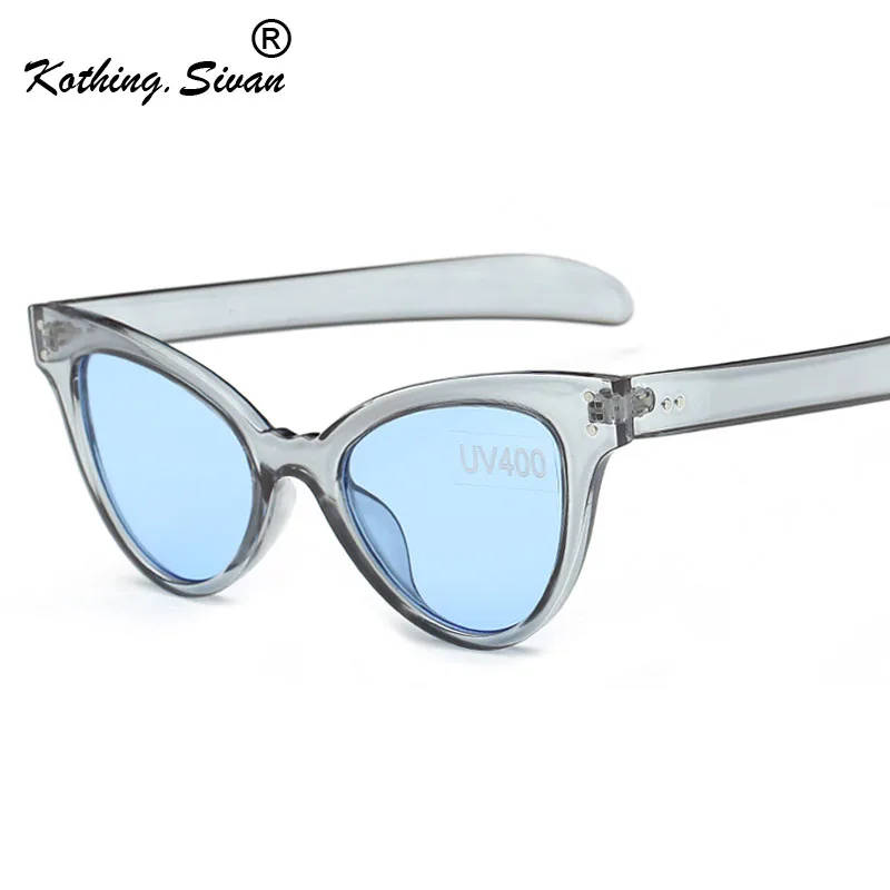 Женские солнцезащитные очки 2019 нового образца "Кошачий глаз" матово-черного цвета бренда-дизайнера с ультрафиолетовой защитой UV400.