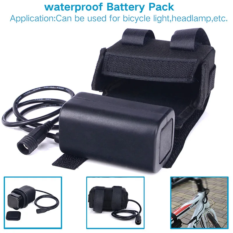 

Waterproof 8.4V 6400mAh 4x18650 Rechargeable Battery Pack For LED Bicycle Lights Lithium Batteries Bicycle Accessories