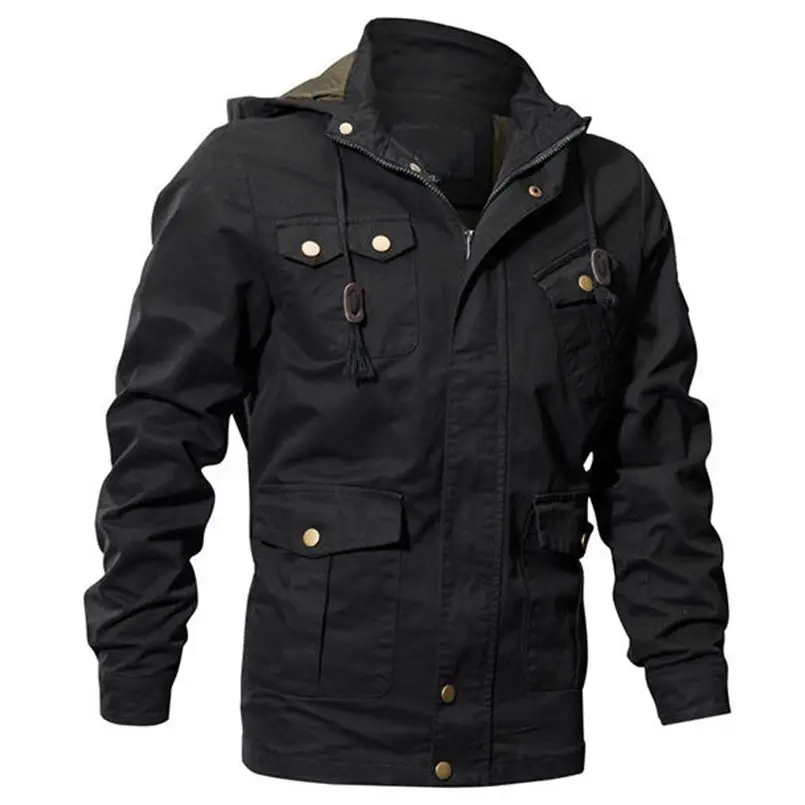 Тактический военный пилот повседневный мужской жакет с несколькими карманами