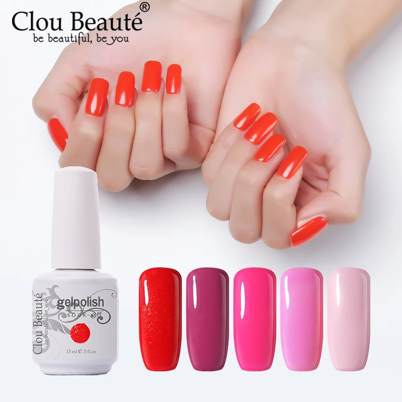 Гель лак для ногтей Clou Beaute 15 мл УФ Базовое покрытие без протирания верхнее