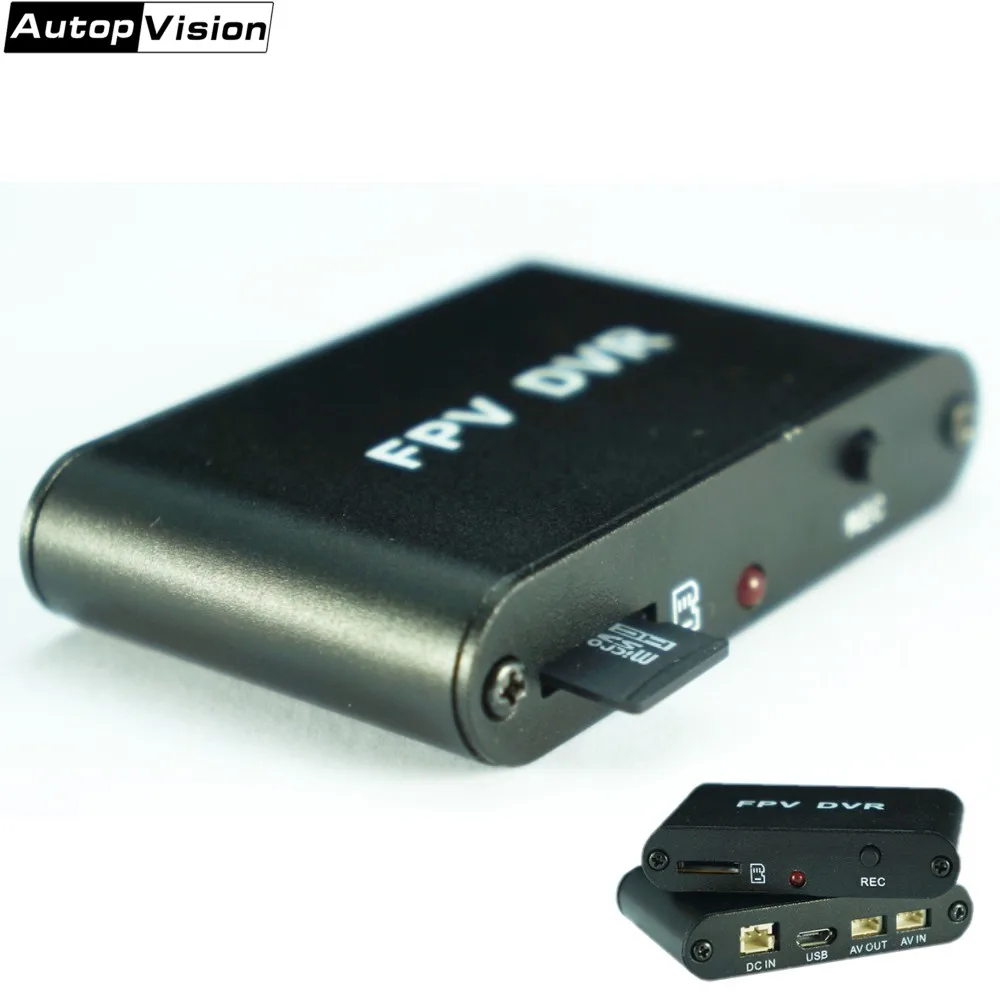 Бесплатная доставка Micro 1CH HD DVR AV рекордер 1280x720 30f/s FPV поддержка 32G TF карта работает