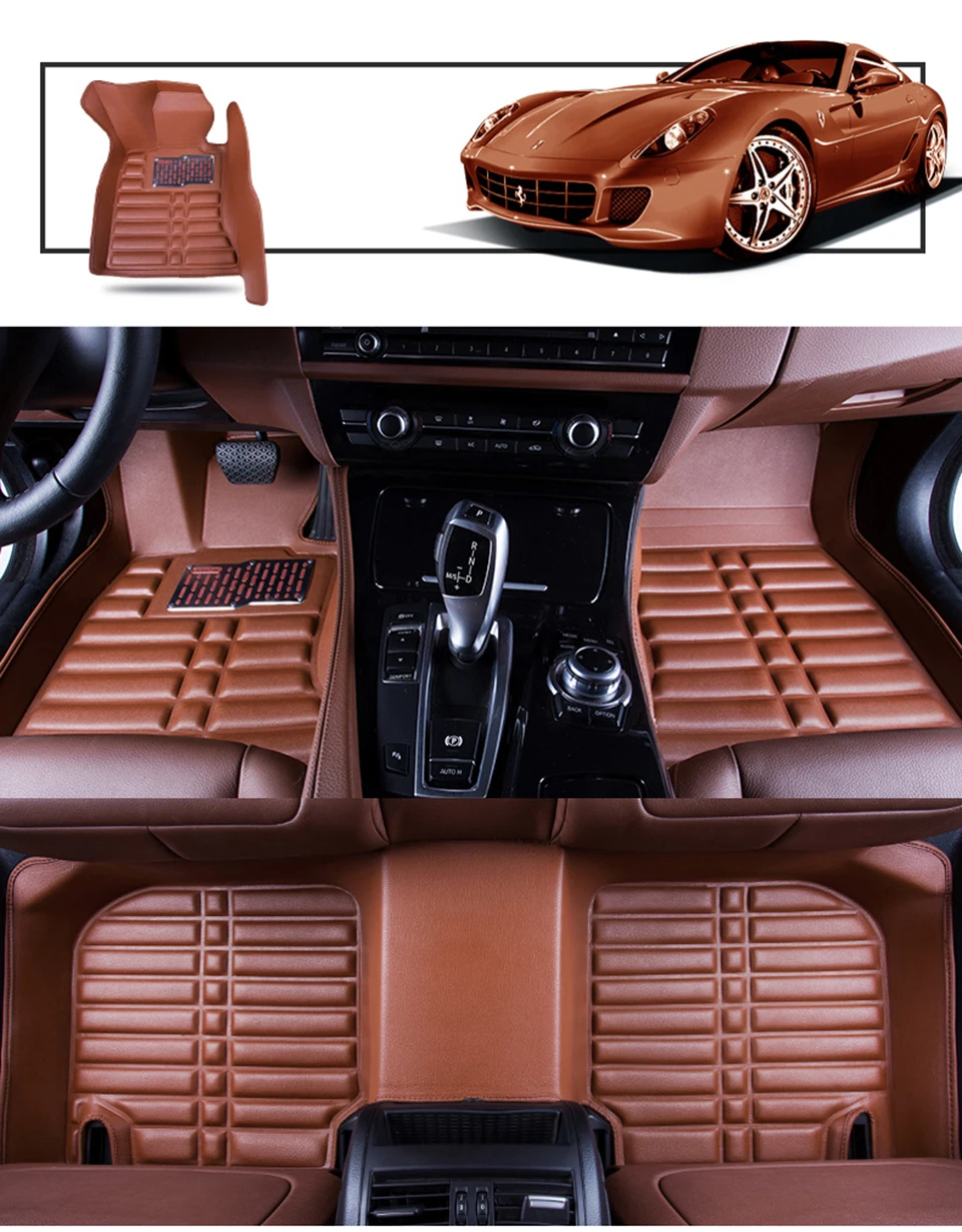 Автомобильный коврик для ног для Volkswagen polo 9n sedan golf 4 5 6 7 Tiguan Sharan Passat аксессуары ковер