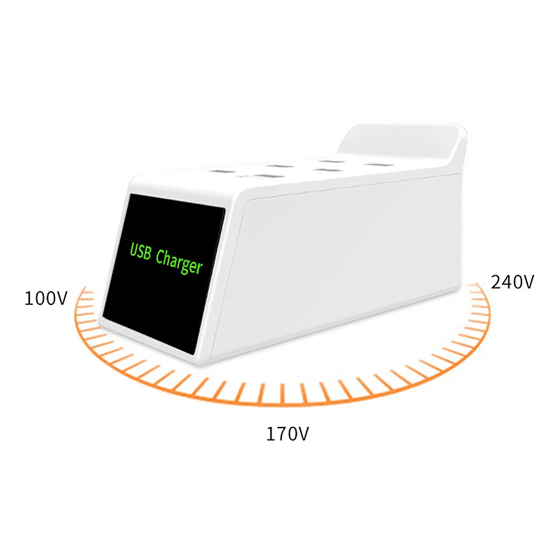 ? Wenhao 6 usb портов умный ЖК дисплей Usb зарядное устройство для путешествий