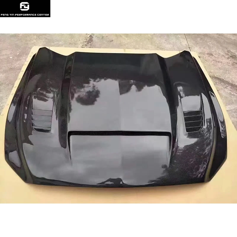 Crbon волокно FRP Неокрашенный капот двигателя крышка двигателя для Ford Mustang автомобильный комплект кузова 15-17