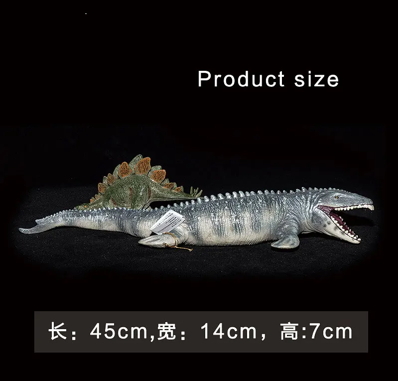 Jurassic большой Mosasaurus динозавр мягкие ПВХ фигурки Модель Коллекция животных Динозавр игрушки для детей