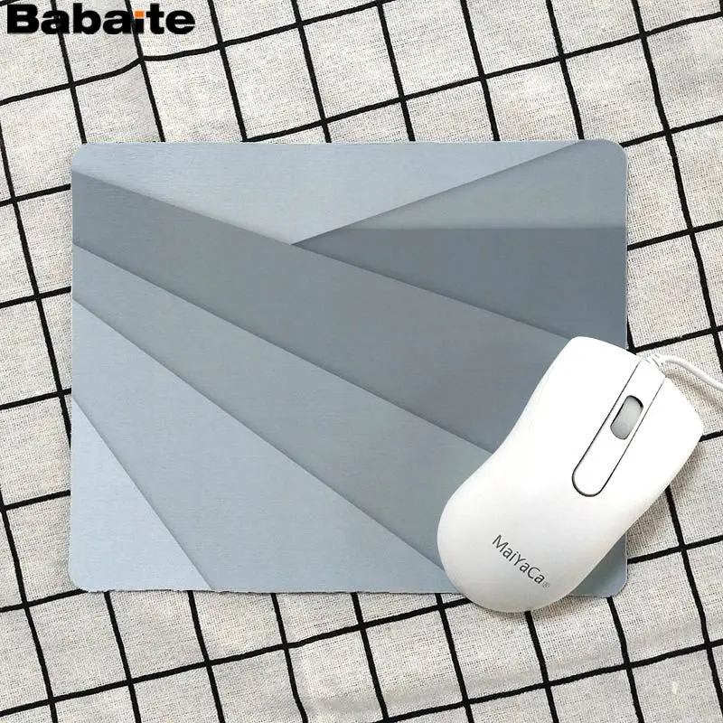 Babaite пользовательские кожи серый дизайн силиконовый коврик для мыши игра топ