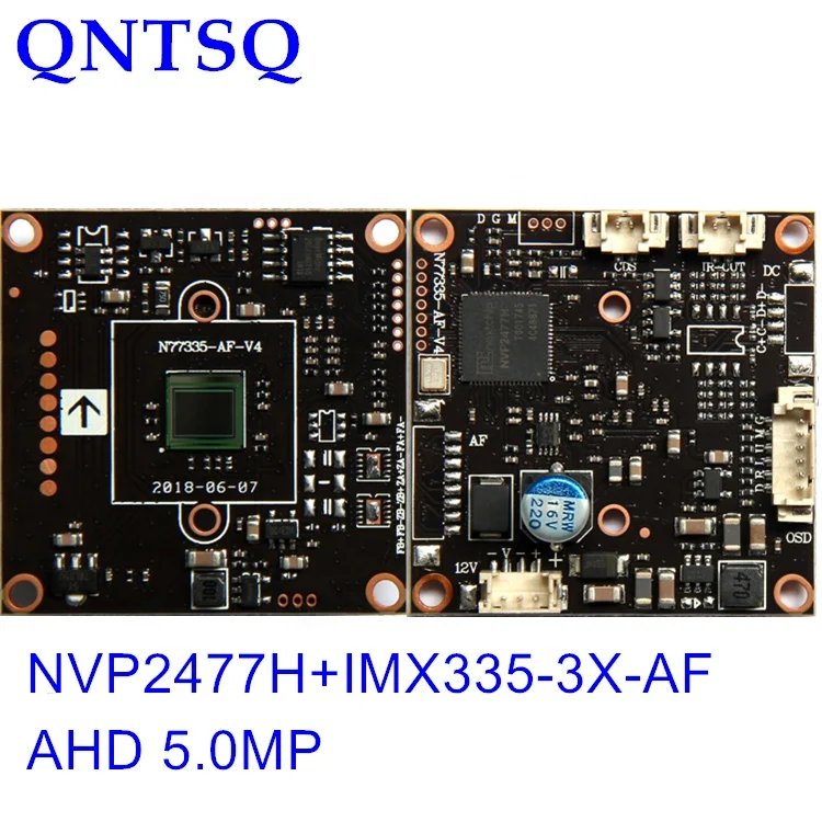 Плата модуля камеры видеонаблюдения Sony Exmor IMX335 NVP2477 5 МП AHD / TVI CVI/CVBS 3 * AF или 1/2