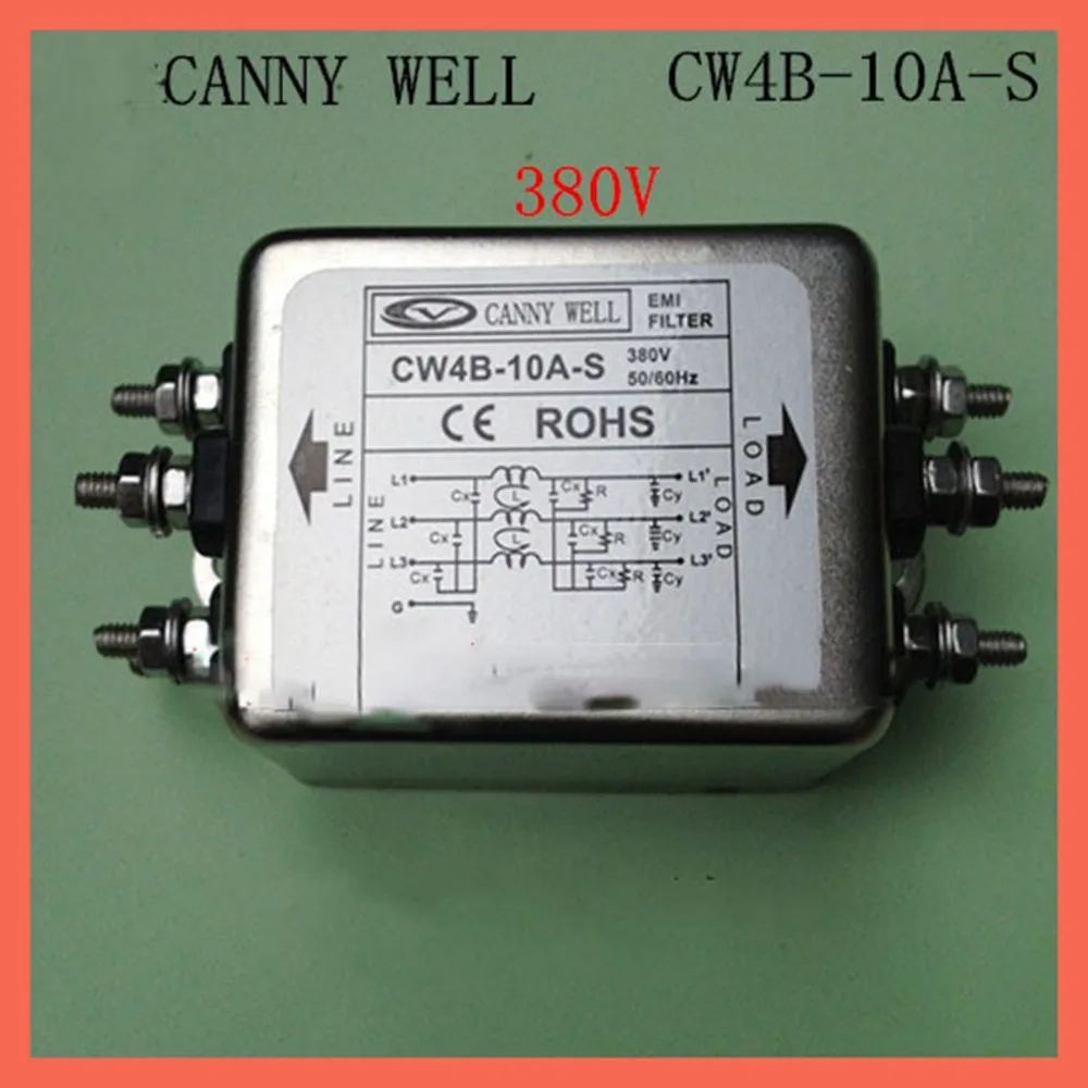 Электронные компоненты EMI фильтр источник питания фильтр CANNY WELL 380V 10A CW4B-10A-S электрооборудование поставки адаптеры питания