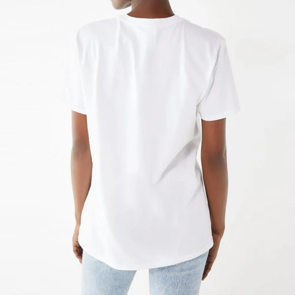 Женская свободная футболка из полиэстера с принтом бабочки Повседневная