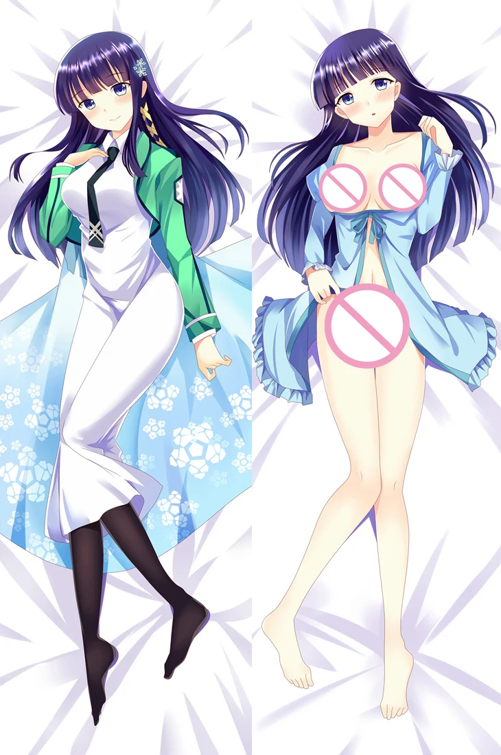 Аниме Mahouka Koukou no Rettousei сексуальная девушка Сиба Миюки otaku Dakimakura наволочка