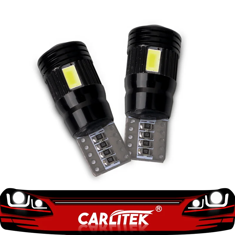 CARLitek T10 W5W Canbus Светодиодная Лампочка 194 168 12v 5730 6smd автомобильная лампа без ошибок