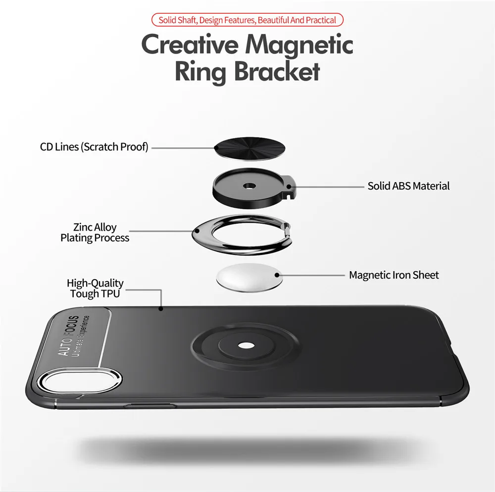 For iPhone X Xs Max XR Case Cover Luxury Shockproof Soft TPU Silicone Back Funda Coque Phone | Мобильные телефоны и