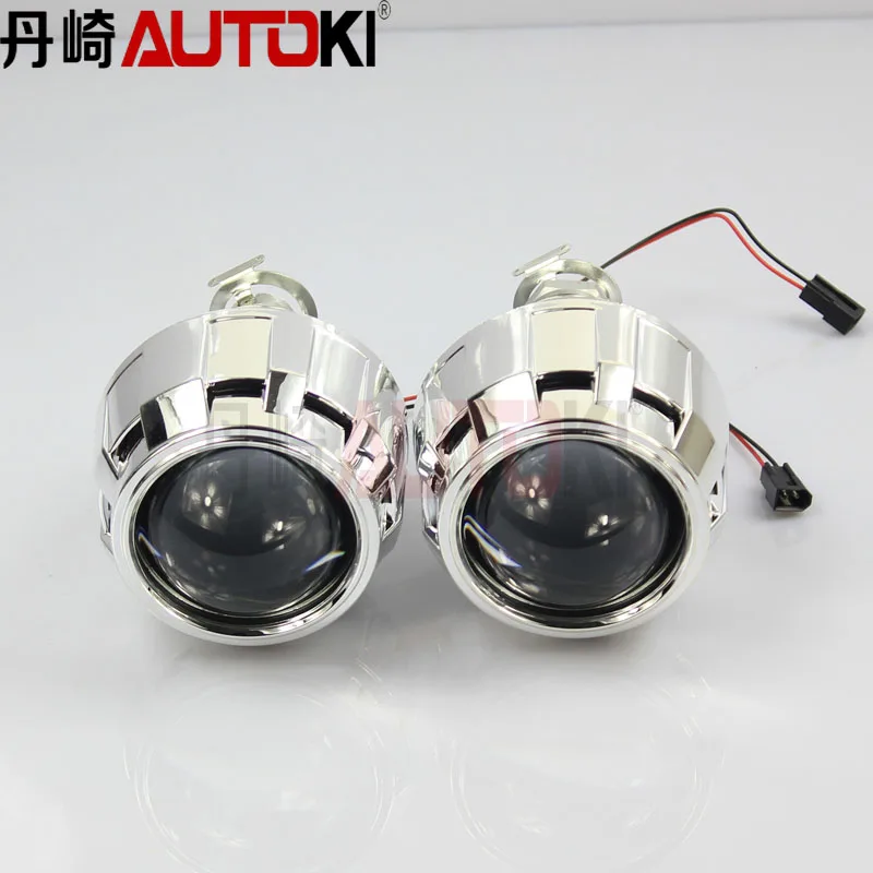 Autoki 2 5 дюймовый H1 мини HID биксеноновый объектив проектора с кожухом LHD RHD для