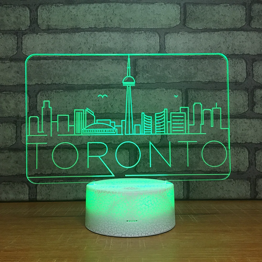 Новинка домашний 3d ночной светильник с дистанционным сенсорным выключателем