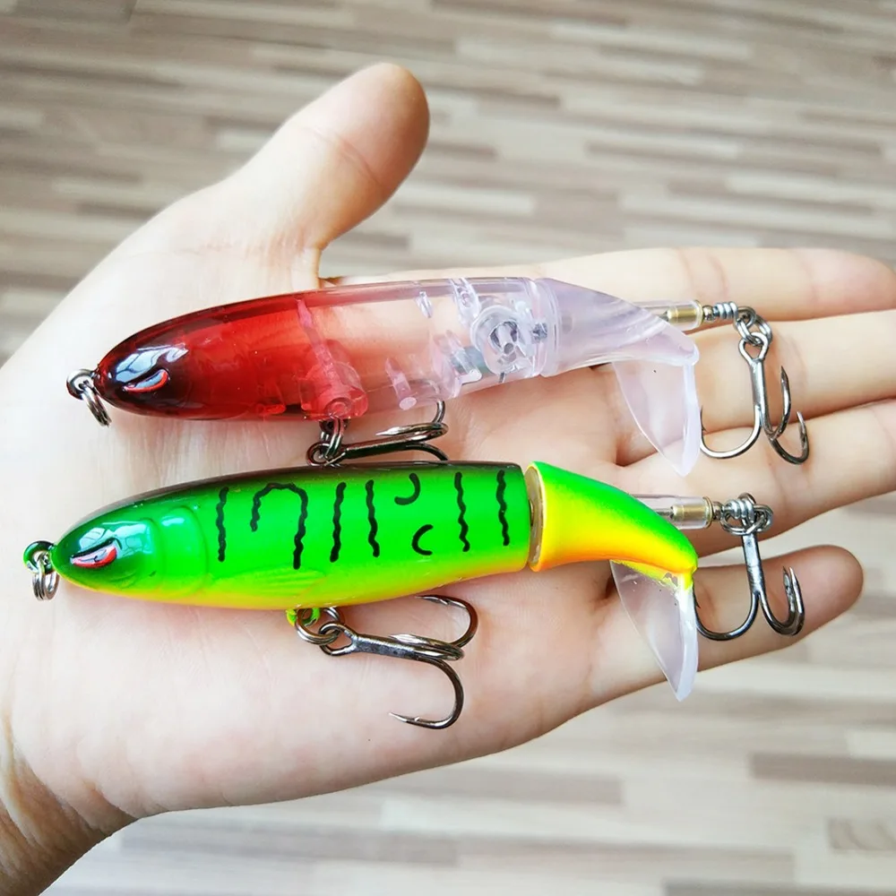 3 шт. Поверхностная приманка для рыбы Whopper Plopper 100 мм/13 г с гибким хвостом жесткие приманки Приманка воблер свимбейт для ловли басов