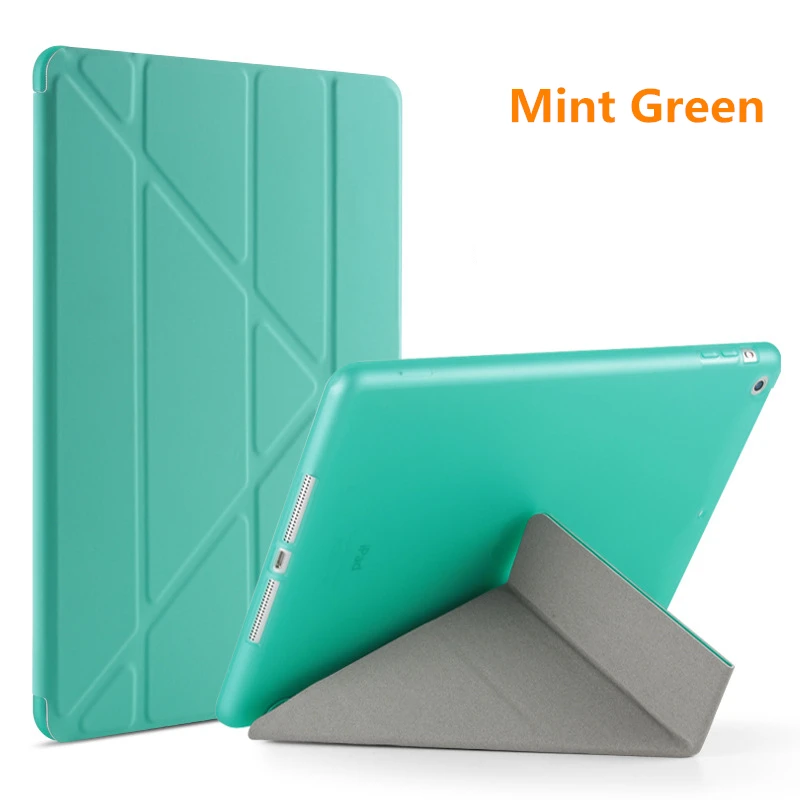Mint Green Чехол для ipad air Flip Stand Case для ipad 6 9,7 дюймов PU полный ударопрочный для ipad air 2 смарт-чехол для ipad air Case - Цвет: Mint Green