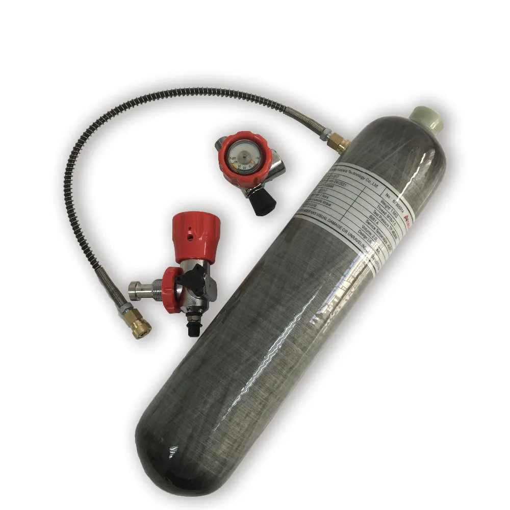 AC102101 2L CE M18 * 1 5 HPA Пейнтбол PCP бак 300 бар углеродное волокно цилиндр для дайвинга с