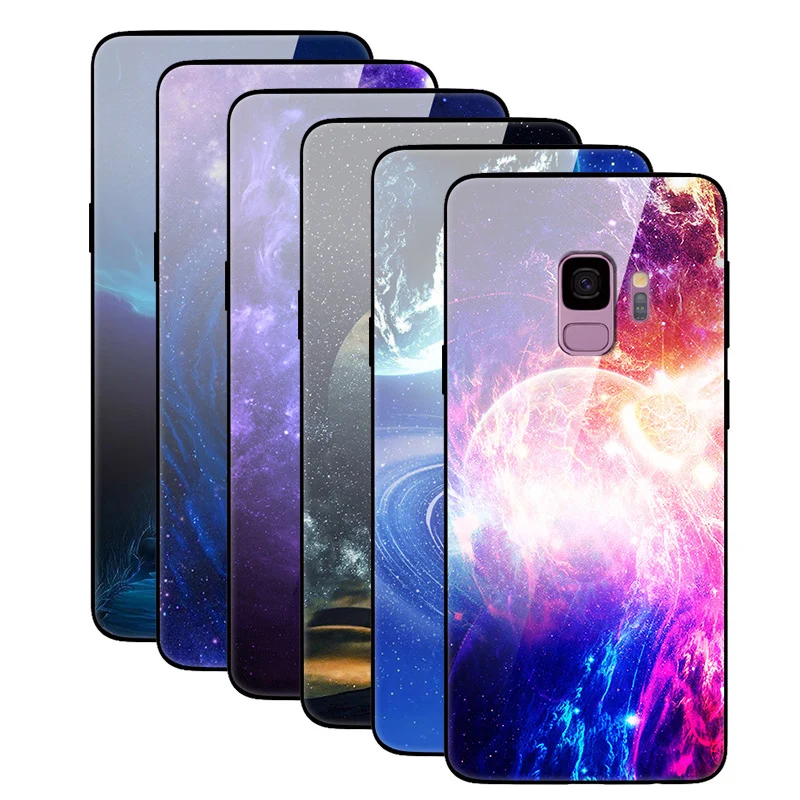 Чехол для Samsung galaxy S9 чехол из закаленного стекла задняя крышка S 9 G9600 телефона с
