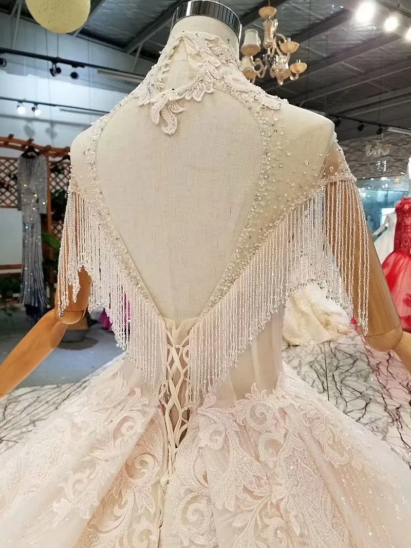 

Real Photo Luxury Cap Sleeve Evening Dress Backless Ivory Crystal Chapel Train Grey Off -Shoulder Chapel Train