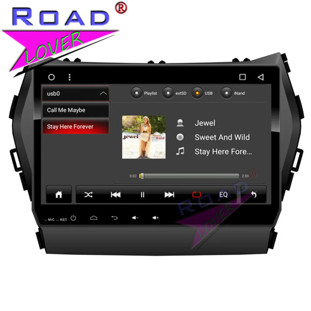 Roadlover Android 8 1 автомобильный мультимедийный плеер видео для Hyundai Santafe 2013 стерео GPS
