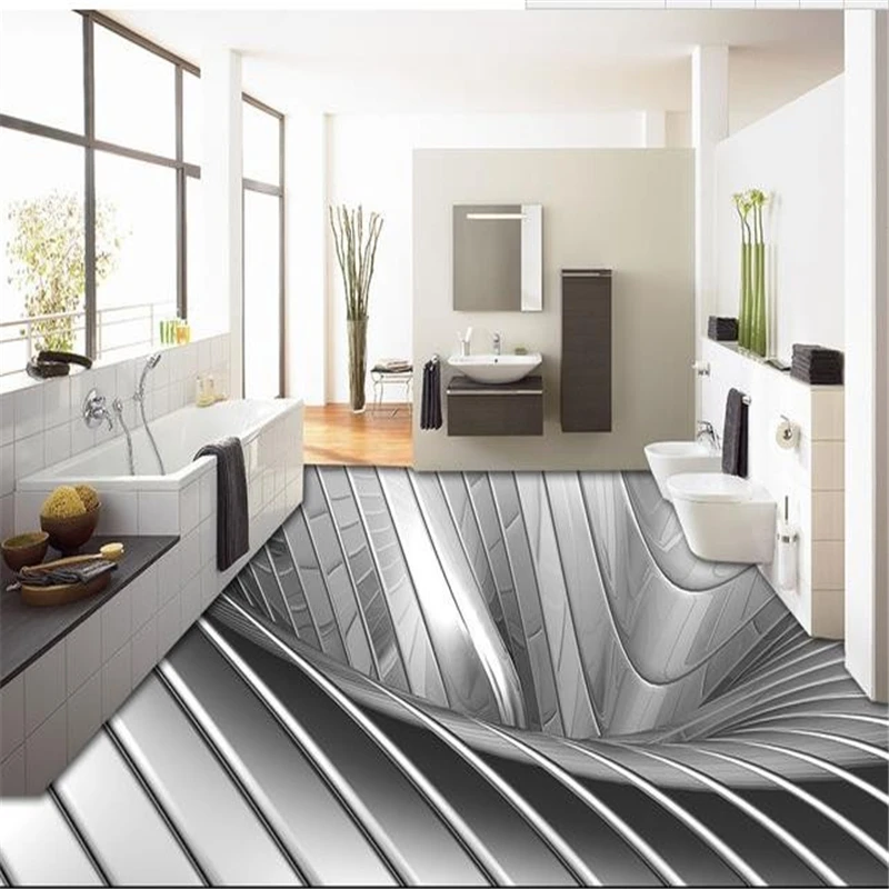 Beibehang 3D стереоскопическая Иллюзия Живопись Искусство граффити Настенная роспись