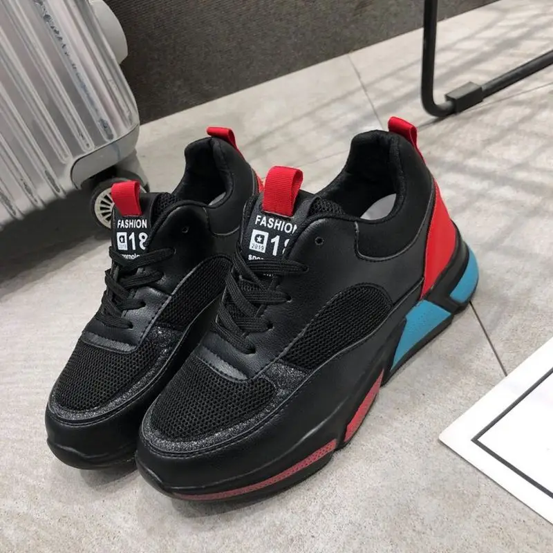 Taoffen Fashion Spring Sneakers Young Ladies Breathable Mesh Sports Running Shoes Women Thick Bottom Leisure Size 35-40 | Спорт и