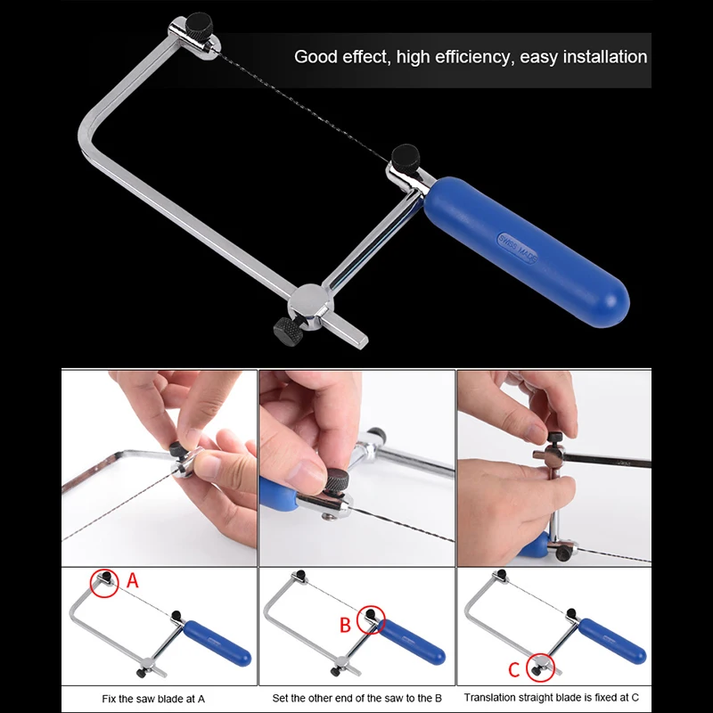 Многофункциональная ручная пила с 6 шт. спиральными лезвиями сделай сам хобби