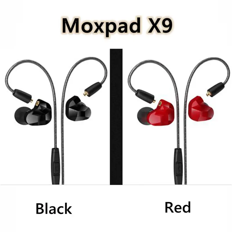 Новые наушники вкладыши Moxpad X9 HD с басами динамическим микродрайвером встроенный