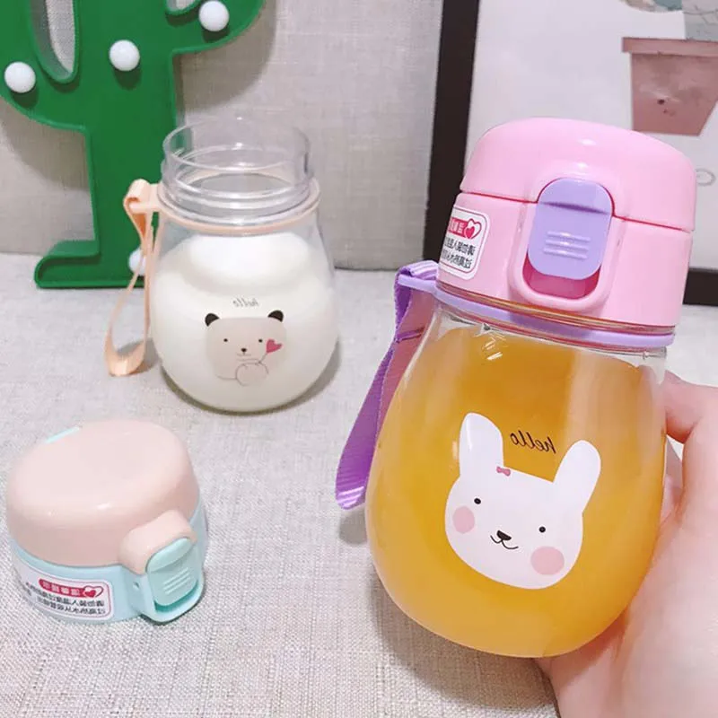 Детская бутылка для воды 2 шт. креативная герметичная пластиковая Спортивная