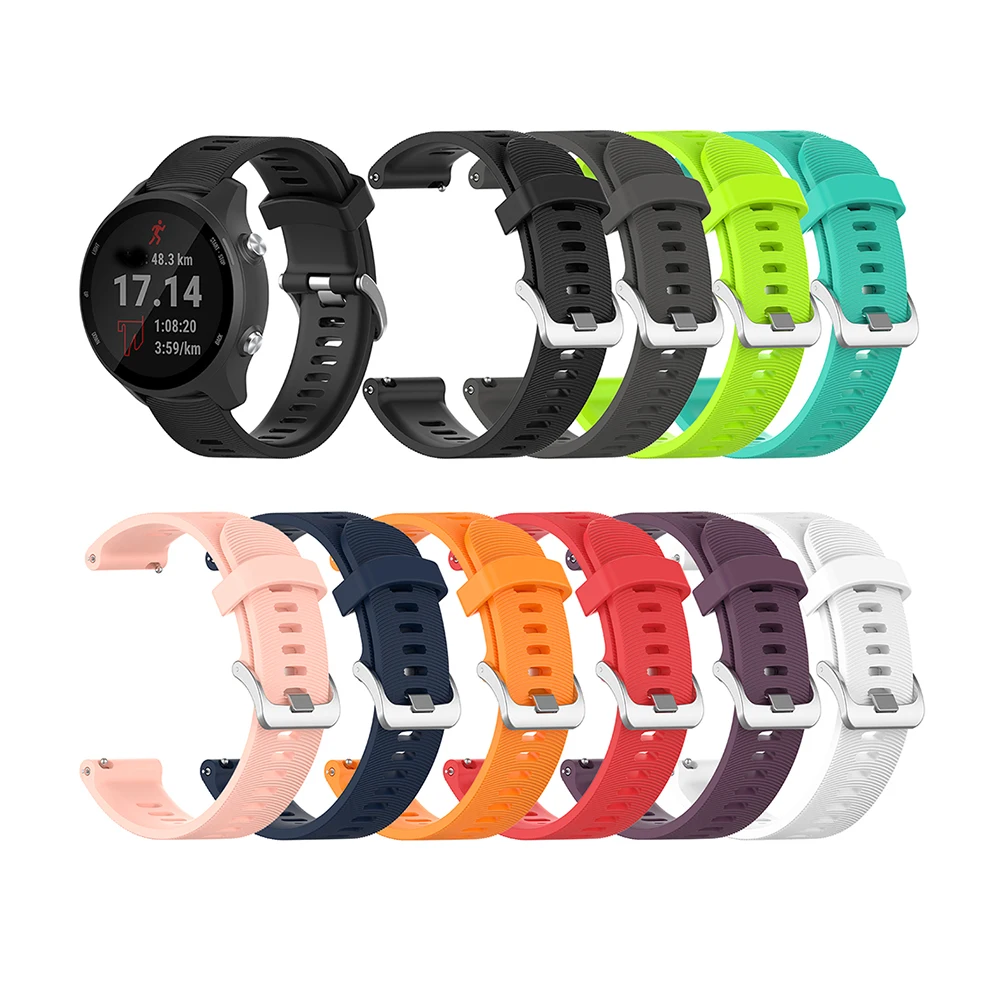

Hot Sell Watchband For Garmin Forerunner 245/245M Soft Silicone Replacement Watch Wrist Band Strap