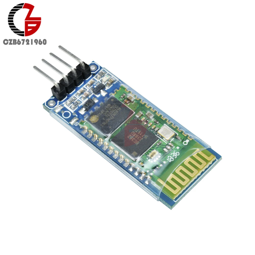 4-контактный беспроводной Bluetooth RF модуль приемопередатчика HC-06 RS232 с задней