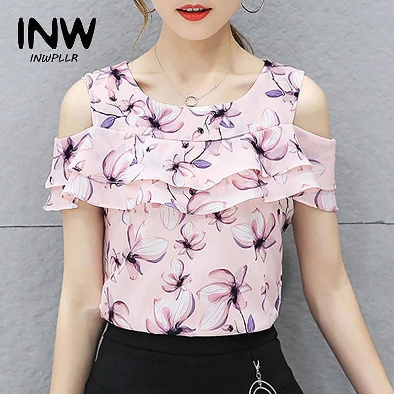 Blusas femininas 2018 Для женщин с открытыми плечами Топы корректирующие женские