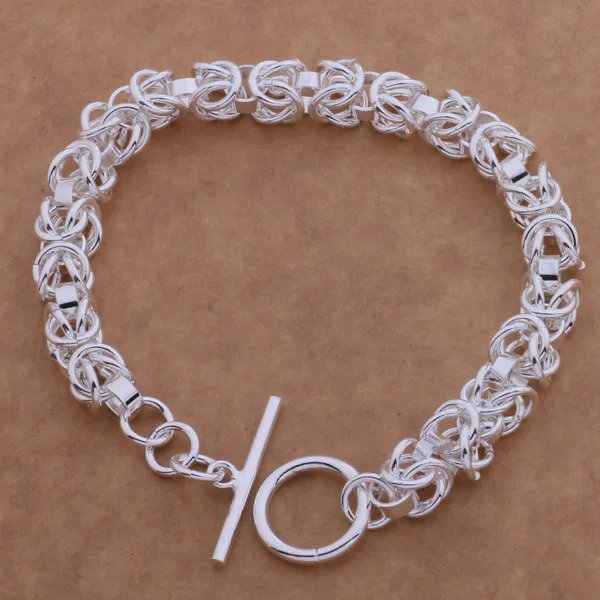 Красивый модный посеребренный очаровательный браслет великолепные ювелирные