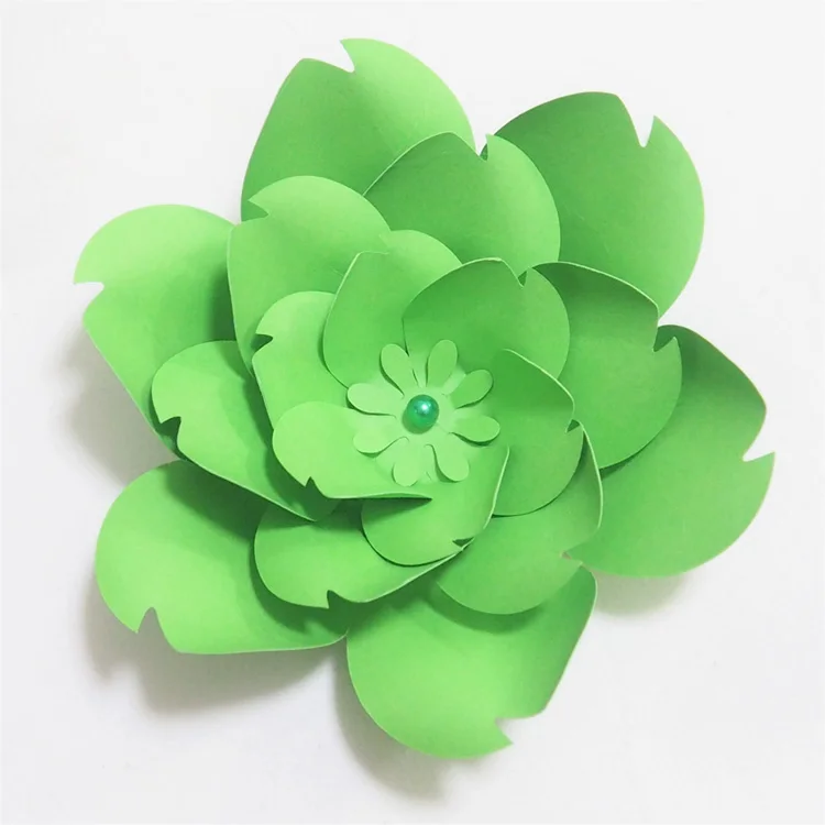 65-80 см DIY Искусственные цветы Fleurs Artificielles фон блестящие гигантские Свадебные Бумажные цветы вечерние украшения для детской комнаты - Цвет: Lime Green