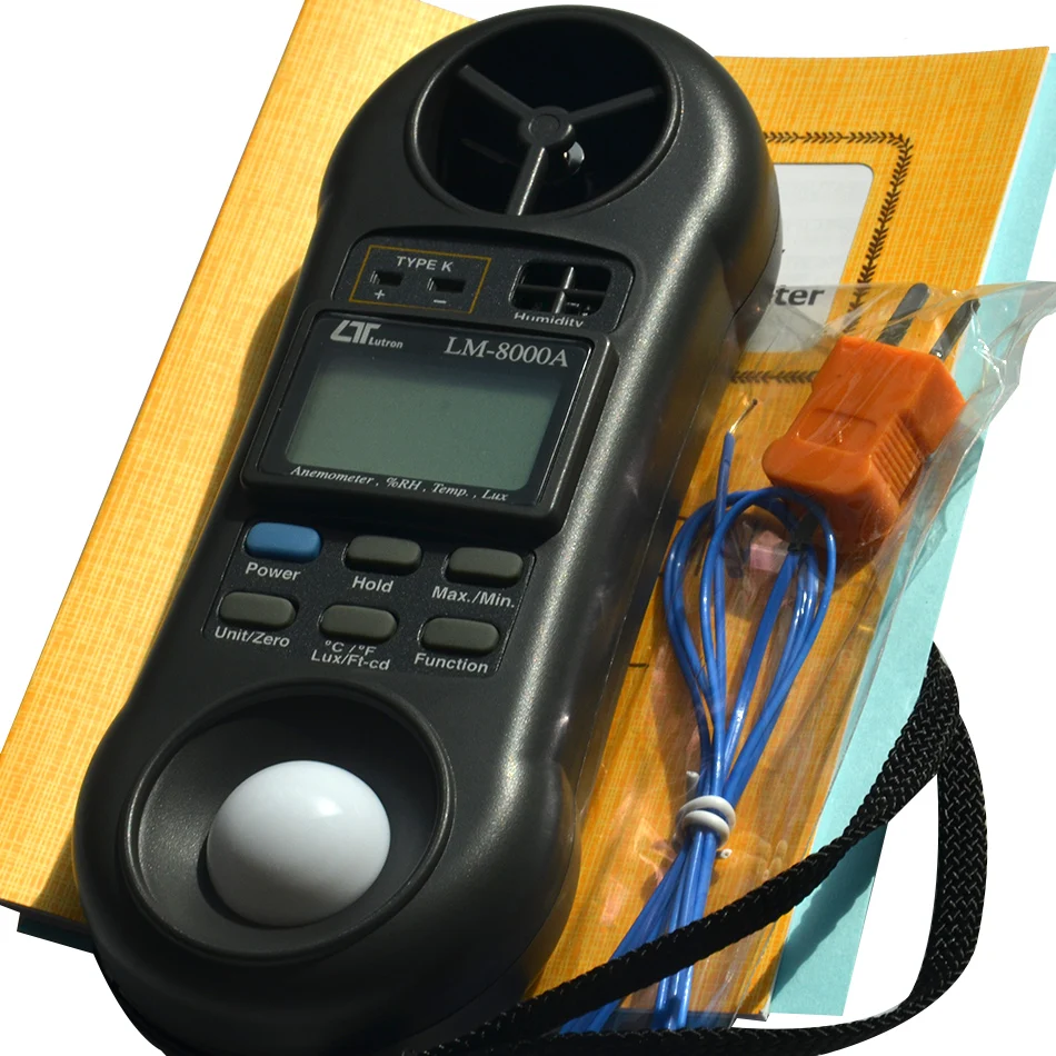 

Hot Sale Professional High Quality Four in One Digital Portable Wind Speed Temperature Humidity Light LUX Measuring Meter Tester