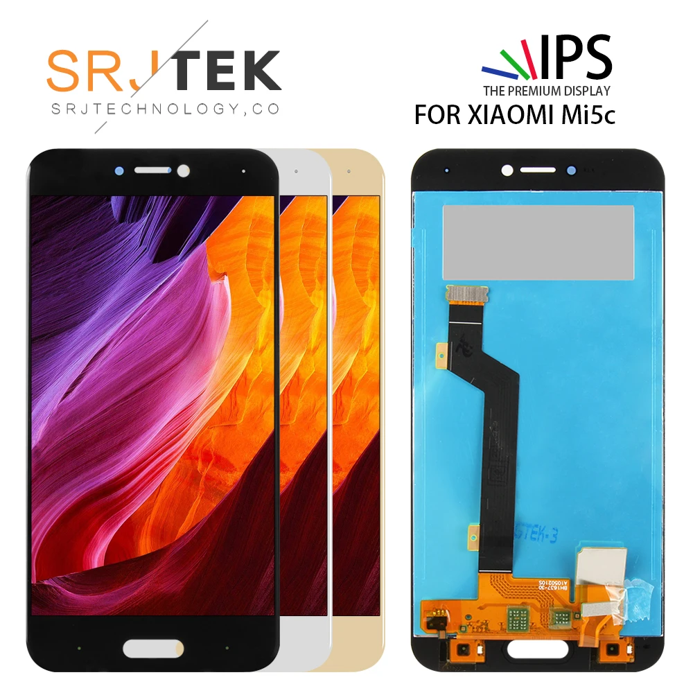 5 15 ''Srjtek LCD для Xiaomi Mi5C Mi 5C дисплей сенсорный экран дигитайзер стекло в