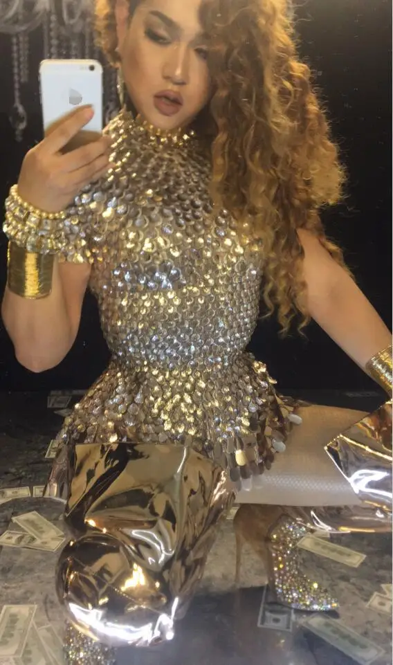 Роскошное блестящее боди с блестками женское платье Серебряные платья на день