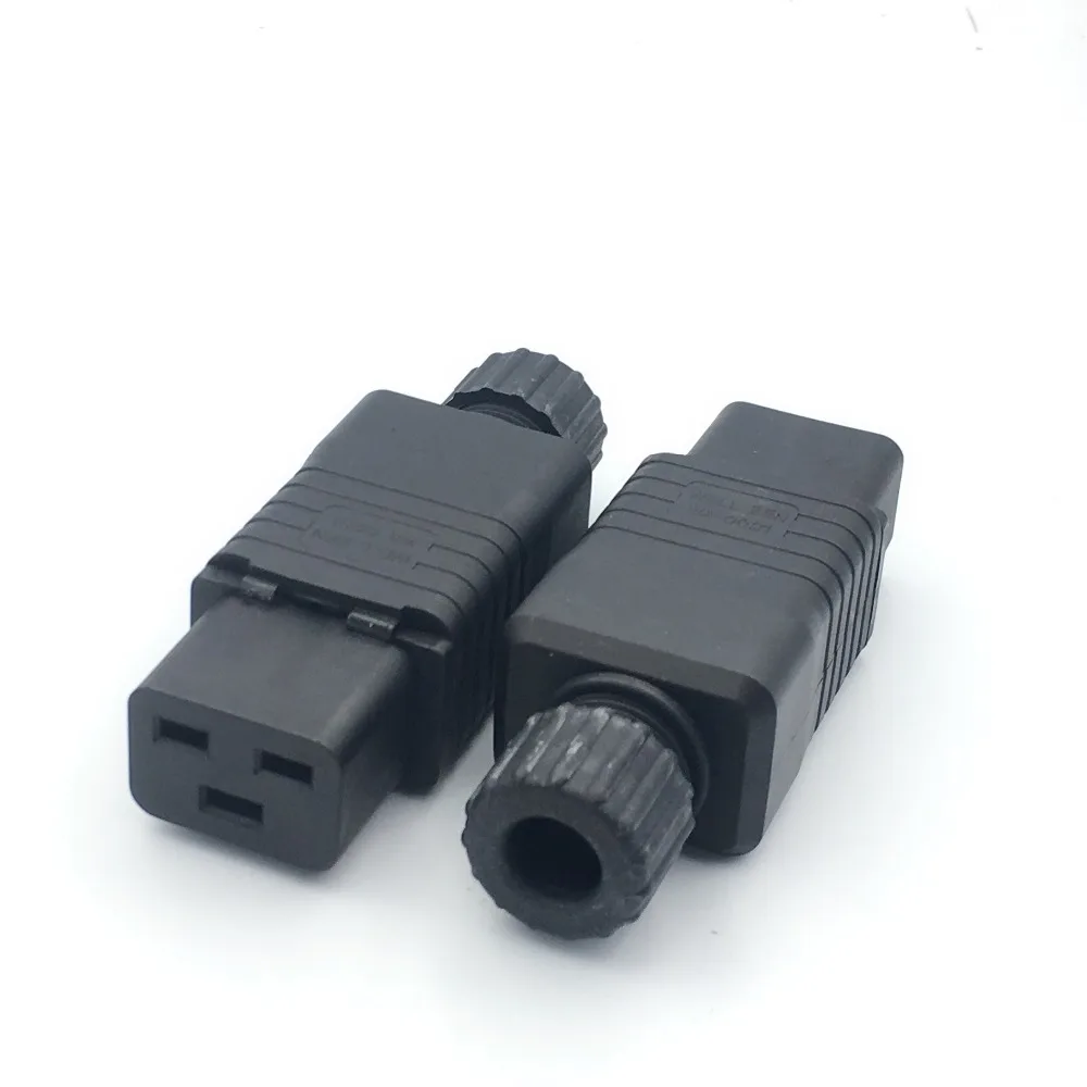 1 шт. IEC 320 C19 разъем компьютера AC штепсельная вилка 15A 250V собирает штепсельную