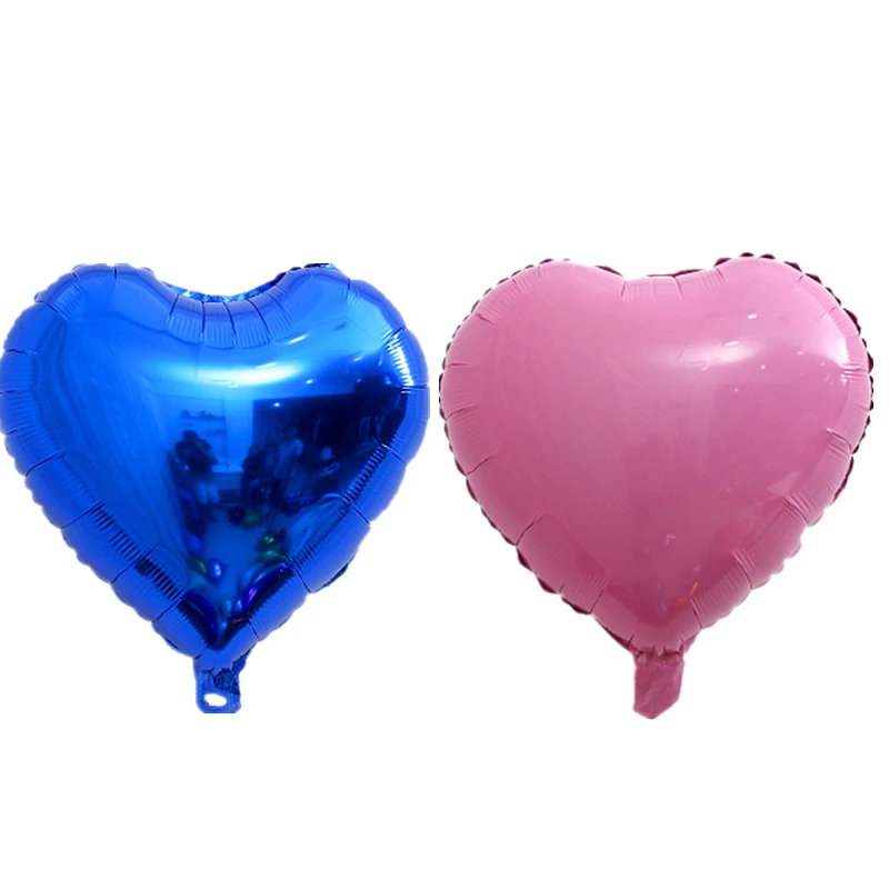 5p blue 5p pink 10 шт. 10 дюймов сердце любовь воздушные шары надувные фольгированные шары Свадьба День святого Валентина украшения гелиевый воздушный шар Globos день рождения - Цвет: 5p blue 5p pink