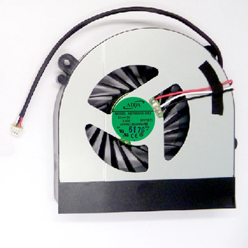 Новый вентилятор кулера для ЦП CLEVO W150 W150ER W350 W350ETQ W370ST W350ET W370ET K590S K660E K650C AB7905HX DE3 6 31