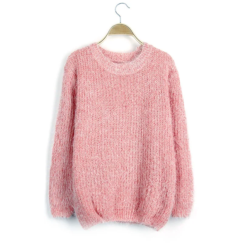 2017 New Women Pulover Feminino Inverno Autumn Winter Long Sleeved Casual Solid O-neck Loose Basic Knitted Sweaters Woman Tops | Женская