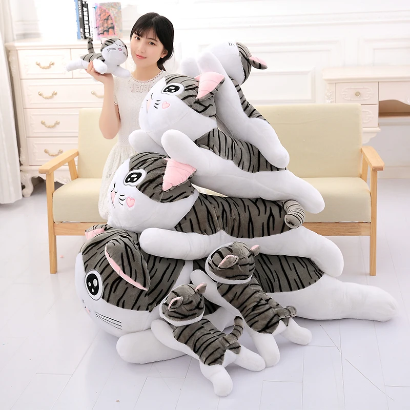 Большая плюшевая игрушка для кошек Чи мягкая кукла плюшевое животное с сыром