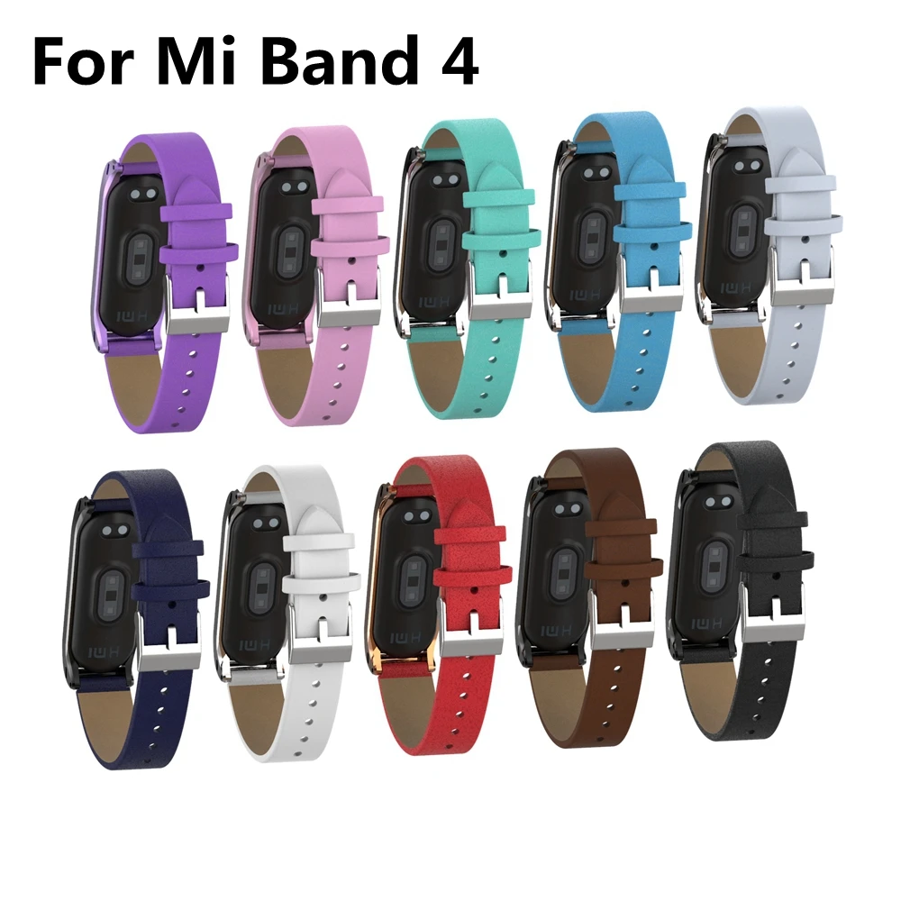 Yuedaer для Xiaomi mi Band 3 4 фитнес-трекер цветной кожаный mi Band 4 3 ремешок черный золотой чехол Модный браслет напульсники