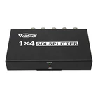 Высококачественный сплиттер SDI 1x4 мультимедийный сплиттер SDI удлинитель адаптер Поддержка 1080P ТВ видео для проектора монитора DVR