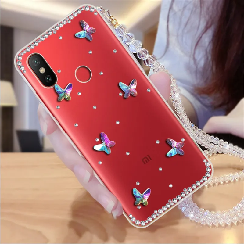 Прозрачный блестящий чехол для телефона Redmi 6 pro Xiaomi 5 plus 3s 3 6a 5a s2 4 4x 4a Mi 8 9 se 6x a1 5x a2