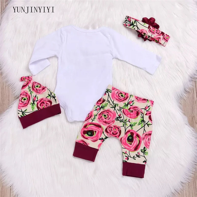 The latest models hot newborn baby children clothes romper casual flowers jumpsuit tights suit female |