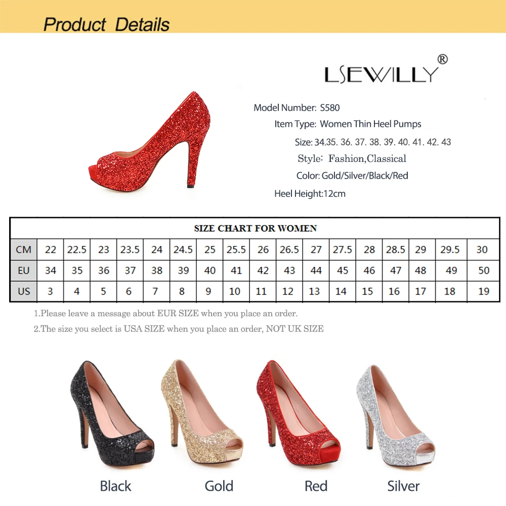 

Lsewilly Super High Heels Women Pumps Bling Peep Toe Thin Heels Slip On Footwear Platform Autumn Fashion Lady Wedding Shoes S580
