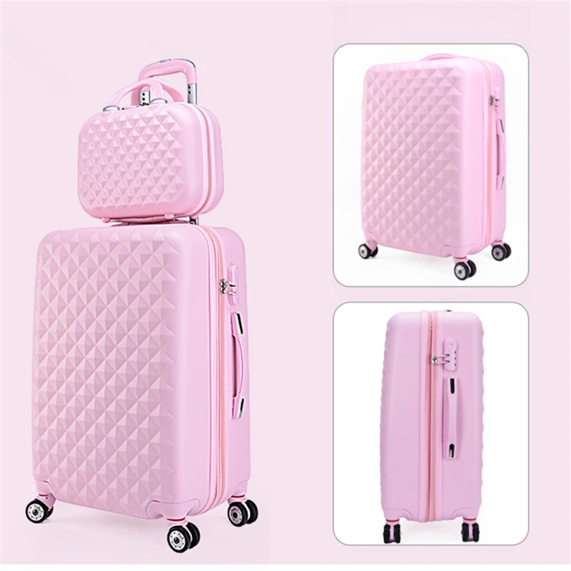 Universal wheels luggage suitcase trolley travel bag candycolor picture box password pull 14 20 22 24 26 28 sets | Багаж и сумки